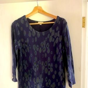 Gap navy leopard print zip detail shift dress